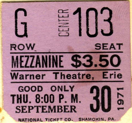 Beach Boys at the Warner. Impressed with the sound, so they sang a capella with no amps